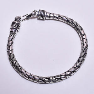 Bracelet uni en argent sterling 925, bracelet en argent sterling 925 pour femmes, bracelet en argent du fabricant, bijoux fins - Product Image 6