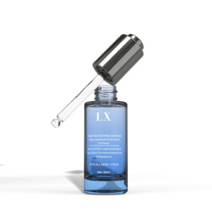 Cylindre vert personnalisé de 30ml 50ml flacon compte-gouttes bouteille de sérum vide en verre à col plat de 30ml vente de gros - Product Image 5