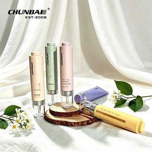 Flacon et boîte de luxe pour sérum et lotion cosmétique, crème contour des yeux, avec pompe sans air et forme <span class=keywords><strong>seringue</strong></span>, 10ml, 15ml, 30ml - Product Image 1