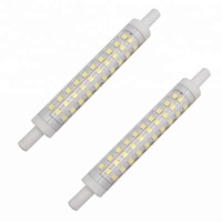 Vente flash : Ampoule LED R7s à 360 degrés, dimmable, AC 220-240V, sans scintillement, remplaçant les ampoules halogènes, 10W, 118mm, économie d'énergie, lampe LED J118