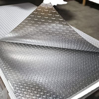 Plaque en aluminium à motif en damier de haute qualité, plaque en aluminium gaufrée, provenant d'un fabricant d'aluminium