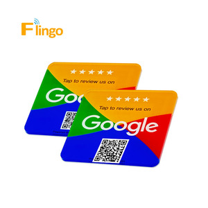 Ntag213 Acrylic Google xem xét NFC dính chip trong suốt RFID đồng xu Acrylic thẻ thẻ - Product Image 3