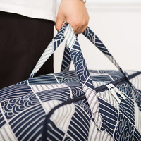 Sac multifonctionnel en coton et en lin Sac d'emballage épais pour bagages Super Large Capacity Waterproof Quilt Portable Storage Bag