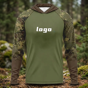Vente en gros OEM – Sweat à capuche unisexe personnalisé avec logo, en Spandex/Polyester 120g, séchage rapide, respirant, pour le sport et la pêche, grandes tailles - Product Image 3
