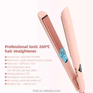 RUCHA Fer à lisser professionnel <span class=keywords><strong>Plancha</strong></span> De Pelo Température réglable 30s Fer plat à chauffage rapide Fer à lisser ionique - Product Image 3