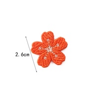 Nouveaux patchs décoratifs en polyester brodés de fleurs colorées de style coréen pour chaussures, chapeaux, vêtements et accessoires - Échantillon disponible en 7 jours