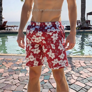 Shorts de bain décontractés en toile premium pour hommes, taille mi-haute, séchage rapide, respirants et confortables pour la plage – Motif tendance - Product Image 2