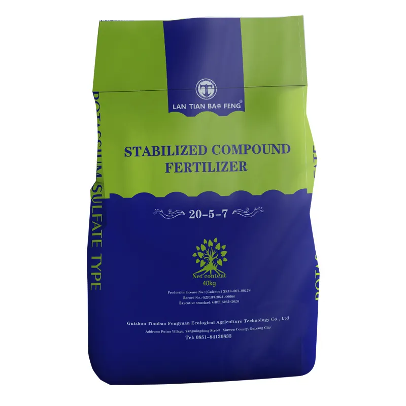 Professional Manufacturer stabilized fertilizer npk 20-10-10 manufactured in China slow release fertiliser granular