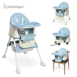 Biểu tượng tùy chỉnh nhựa trẻ em an toàn ăn uống cho ăn ghế Kid highchair