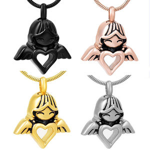 Collares <span class=keywords><strong>de</strong></span> cremación para cenizas para mujer, colgante <span class=keywords><strong>de</strong></span> Ángel, recuerdo <span class=keywords><strong>de</strong></span> Funeral <span class=keywords><strong>de</strong></span> <span class=keywords><strong>niña</strong></span>, joyería conmemorativa <span class=keywords><strong>de</strong></span> acero inoxidable - Product Image 1
