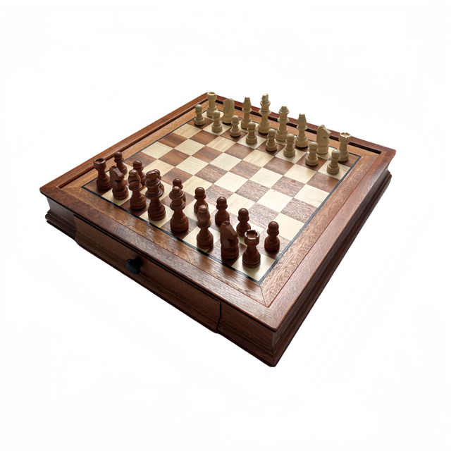 Luxury Custom Wooden Chess Board Game Set for Children
