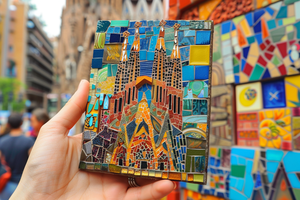 Nuevo estilo personalizado Popular 2d 3D Metal <span class=keywords><strong>Barcelona</strong></span> imanes de nevera regalo de recuerdo imán de nevera - Product Image 5