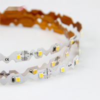 Bande LED flexible en forme de S, super lumineuse, 12V, pliable, zigzag, 2835 SMD, pour signalétique