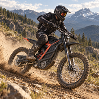 Moto électrique tout-terrain 10KW, batterie lithium 72V, autonomie 120KM, suspension intégrale, moto électrique