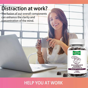 Extracto de hongo orgánico Lions Mane Mushroom Gummies Nootropic <span class=keywords><strong>Brain</strong></span> Suplemento Cordyceps Reishi Shitake Maitake Mushroom Gummy - Product Image 3
