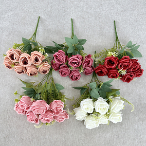 Nhà Máy Trực Tiếp 7 Đầu Hoa Mẫu Đơn Bó Hoa Nhân Tạo Cho Bên Nhà Trang Trí Đám Cưới Trắng Giả Hoa Mẫu Đơn Hoa - Product Image 2