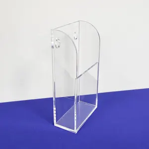 Clear Acrylic TV Remote Control Holder Wall Mount Acrylic Remote Control Holder Wall Storage Box
