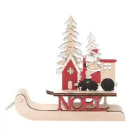 Adornos Navidenos क्रिसमस छोटे गहने रचनात्मक क्रिसमस उपहार और पार्टी सजावट लकड़ी बेपहियों Arbol डे Navidads