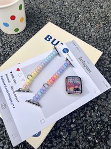 Correa Elástica con Diseño de Arcoíris para Apple Watch Series 10 9 SE Ultra 2 49mm 46 42mm, para Mujeres y Niñas, Tipo Espiral - Product Image 3