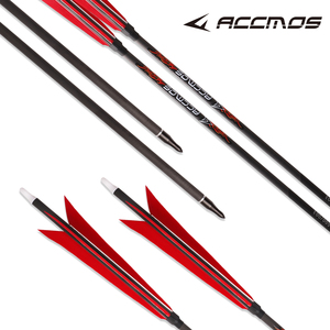 Anak panah bulu murni karbon asli, dengan sisipan kepala panah untuk berburu pita - Product Image 4