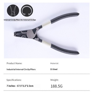 Pince à circlips de qualité industrielle, pince à circlips de 7 pouces, ensemble de pinces à circlips à double usage interne et externe pour anneaux de retenue - Product Image 6
