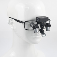 Loupes dentaires TTL Micare JENM-350X+MG-JD2100 3.5X avec lampe frontale LED, 61g, légères, pour chirurgiens dentistes
