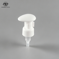 Nouvelle pompe à lotion à aspiration arrière blanche, design innovant, ressort externe, tête de pompe anti-pollution 1cc, pour flacons de crème liquide et de shampoing