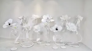 Flores artificiales para decoración de bodas, flores gigantes de papel, peonías grandes, M471