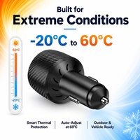 Nouvel adaptateur mini 2-en-1 pour voiture 90W pour antenne Starlink, convertisseur élévateur de tension 12-24V 30V, double sortie DC 60W Type-C PD 27W pour camion, camping-car, bateau