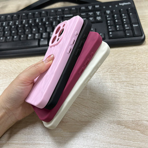Custodia per telefono con texture arricciata e design pieghevole, carina e alla moda, antiurto, protezione completa, compatibile con <span class=keywords><strong>iPhone</strong></span> 17 16 <span class=keywords><strong>Pro</strong></span> Max 15 <span class=keywords><strong>14</strong></span> 13 - Product Image 4