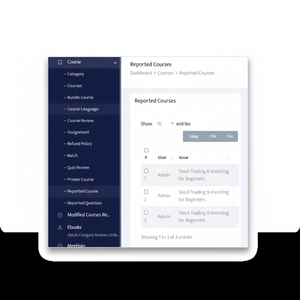 Solución de software de aprendizaje electrónico todo en uno, creador de cursos, Clase en vivo, prueba, gestión de resultados y certificado - Product Image 1