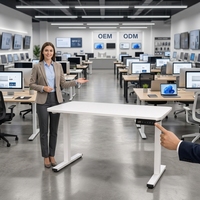 Bureau de jeu et de travail ergonomique réglable en hauteur, robuste et durable, pour ordinateur, fabriqué en Chine