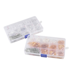 Kit de fabrication de bijoux DIY, perles en alliage d'or et d'argent, épingles, fournitures pour boucles d'oreilles et pinces à cheveux, accessoires pour loisirs créatifs, nouveau modèle 2020 - Product Image 1