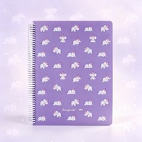 Carnet à spirales format A4 avec couverture mignonne en forme d'éléphant, 100 pages colorées, cadeau pour l'école. Fabricant et concepteur d'origine