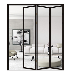 Marco delgado <span class=keywords><strong>de</strong></span> estilo moderno para exterior, <span class=keywords><strong>puerta</strong></span> plegable <span class=keywords><strong>de</strong></span> acordeón interior, puertas <span class=keywords><strong>de</strong></span> vidrio biplegables <span class=keywords><strong>de</strong></span> aluminio, <span class=keywords><strong>puerta</strong></span> corredera - Product Image 4