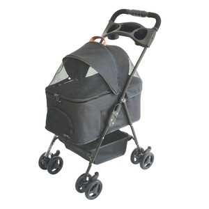 Luxo Foldable Pet Stroller com rodas grandes para uso ao ar livre e Travel Carrying <span class=keywords><strong>Dog</strong></span> ou outros animais de estimação à venda - Product Image 3