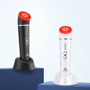 Uso domestico infrarossi Red Led Light Skin Therapy Equipment ringiovanimento della pelle testa di vetro cura del viso macchine di bellezza