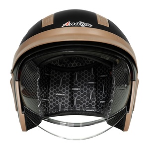 China Venta al por mayor <span class=keywords><strong>Casco</strong></span> de motocicleta <span class=keywords><strong>Vintage</strong></span> Montar Protector 3/4 Cap Cascos Para Moto <span class=keywords><strong>Casco</strong></span> Sicurezza 2025 NUEVO - Product Image 3