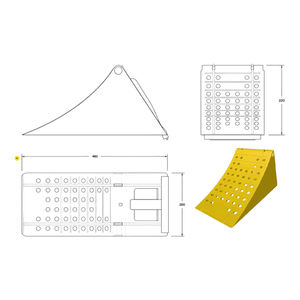 Calzas de Plástico Resistentes para Camiones y Remolques, Bloqueador de Ruedas Antideslizante de Poliuretano para Vehículos, Tope de Neumáticos - Product Image 6