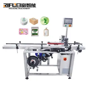 High accuracy factory price fully automatic bottom daily chemical labeling machine carton flat labeler