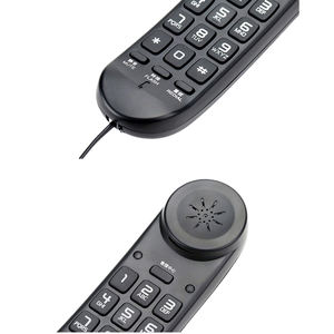 Teléfono de línea de ajuste con cable de una sola línea al precio más barato de China con flash de rellamada silenciosa en la fábrica base - Product Image 2