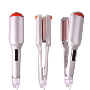 Rizador de Pelo LCD Tipo Olla de Arroz, Temperatura Ajustable de 100 a 220°C, <span class=keywords><strong>Plancha</strong></span> Onduladora de Cerámica, Rizador Infrarrojo <span class=keywords><strong>TYMO</strong></span> para Peinado - Product Image 1