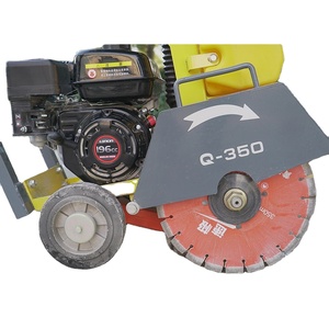 Scie à route miniature garantissant des performances élevées avec moteur à essence de 7 CV pour la découpe de dalles d'asphalte, scie à béton de 180 mm - Product Image 1