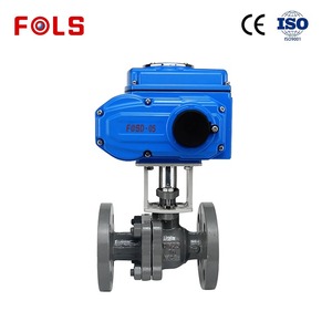 วาล์วควบคุมการไหลแบบลูกบอลชนิดเหล็กดัดอ่อน DN80 พร้อมมอเตอร์สำหรับควบคุมการไหลของก๊าซแบบหน้าแปลน - Product Image 4