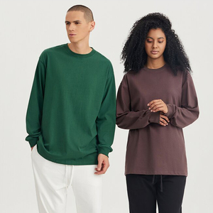 Wholesale Custom High Quality 100% Cotton O-neck <b>Long</b> Sleeve t Shirt for Custom logo <b>Men</b> <b>Tshirt</b> - Product Image 4