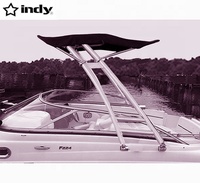 Menara Wakeboard Kapal Indy Max yang Menghadap ke Depan, Berlapis Putih, Cocok untuk Lingkungan Laut