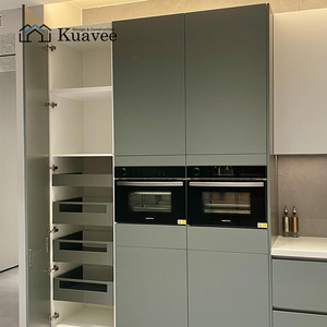 Kuavee Ready-to-Assemble RTA White Oak Shaker Modular Kitchen Cabinets Furniture Villa Island Design Luxury Kitchen Cabinets - Product Image 1