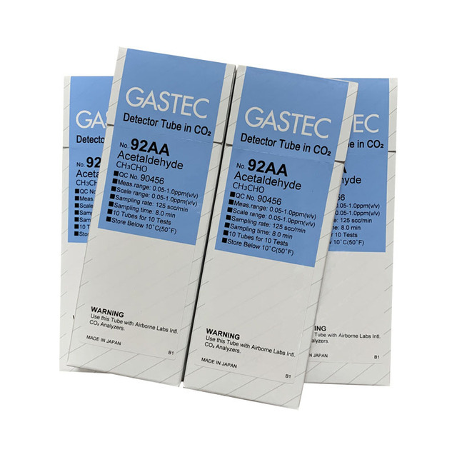 GAS Detector Tube for Measuring Acetaldehyde CH3CHO Gas No.92AA GASTEC
