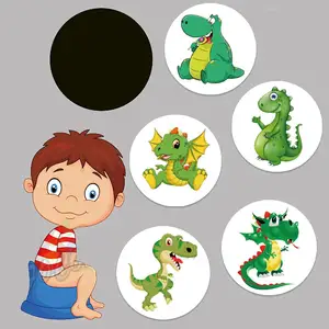Útil Potty Training Sticker Adesivo Sensível ao Calor Adequado para Crianças Criança Pee Toilet Seat Sticker