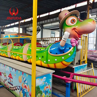 Nouvelle conception de manèges de parc d'attractions, jeux de carnaval, manèges pour enfants, petites montagnes russes sur le thème des dinosaures